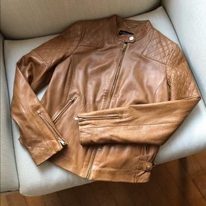 Leather Jacket Moto Style Women's - Size Small